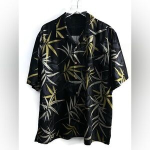 Tommy Bahama 100% Silk Short-Sleeve Button Shirt Size XL